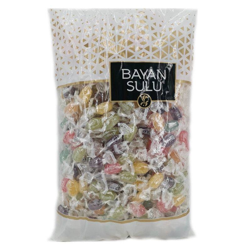 哈萨克斯进口巴彦思路BAYANSULU迷你混合水果味夹心糖果小硬糖