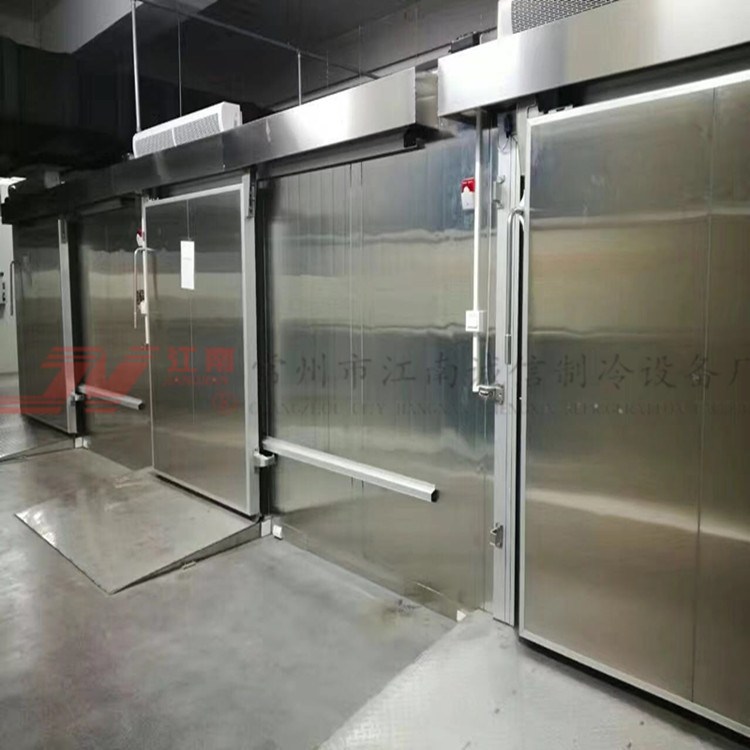 厂家定尺安装电动平移冷库门 移动不锈钢冷库门  冷库土建门