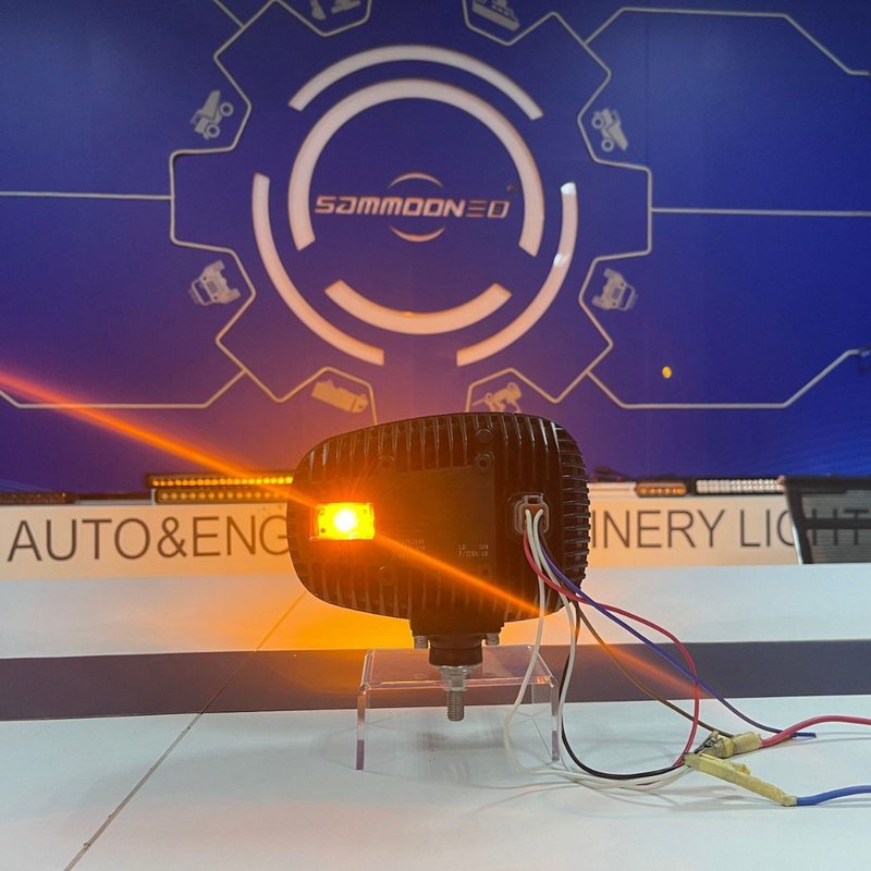 定制 铲雪车挖掘机工作灯 装载机全LED大灯总成 日行转向灯远近光