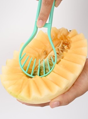 多功能水果挖球器三合一切套装器勺子挖切块果取器肉不锈钢肉西瓜