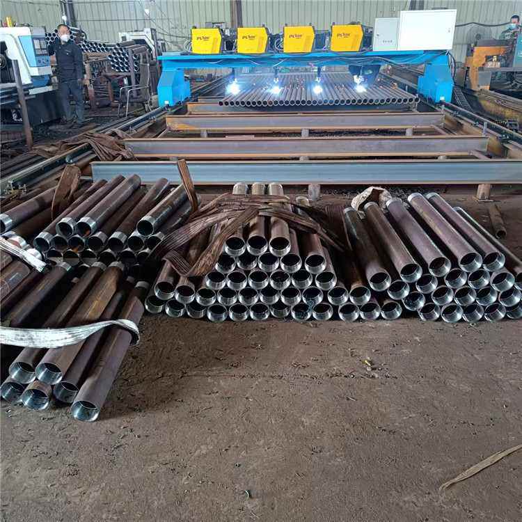 厂家加工R780跟管108*6隧道管棚管108*4.5跟管管靴 管箍 内车丝