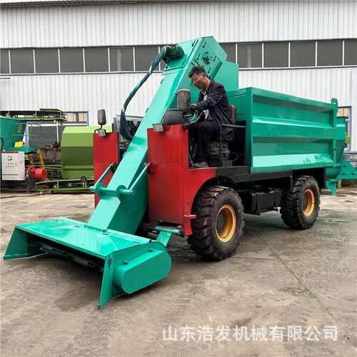 三轮四轮牛圈屎尿清理机柴油动力养殖清粪车液压自卸式牧场铲粪车