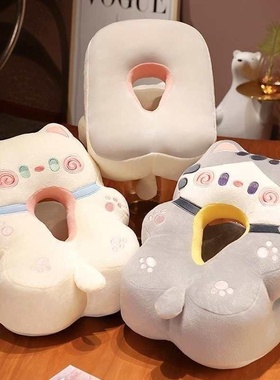 毛绒抱枕午睡枕趴睡枕办公室女生午休睡觉神器小学生儿童桌子枕头