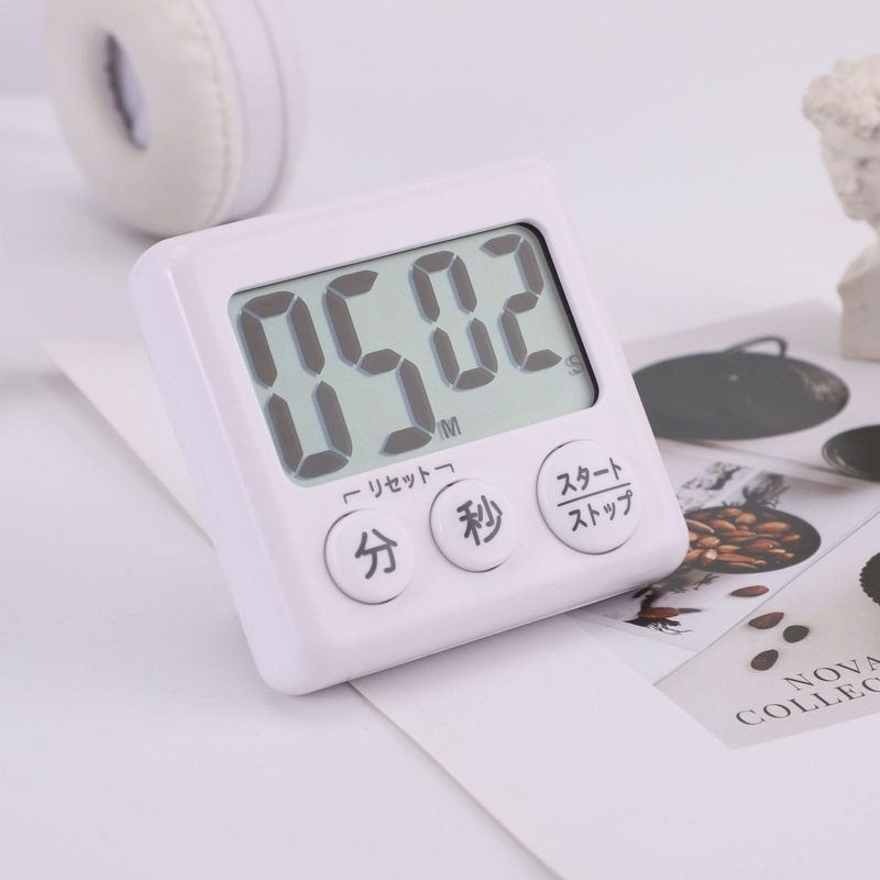 大屏幕数显电子计时器中英文厨房智能吸自动关机磁定时器功能设计