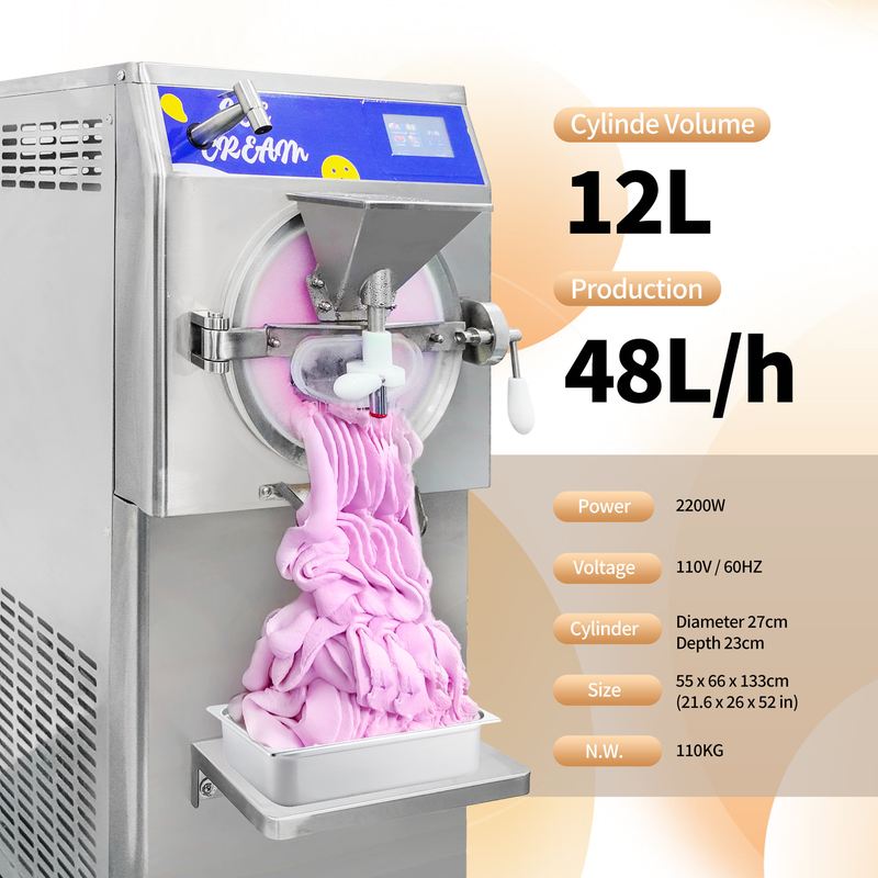 优泰15升硬冰机硬冰淇淋机商用冰糕机冰激凌ice cream machine