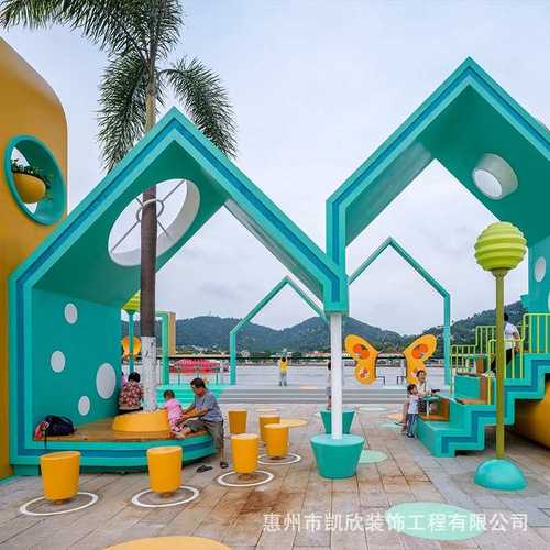 玻璃钢凉亭候车廊架户外红凉亭休息大型廊座椅网亭创意景观公园