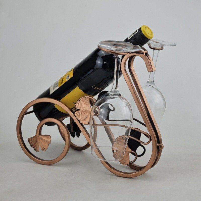 家用红酒架葡萄酒架子铁一整套架红艺酒瓶收纳套装简约摆件创意