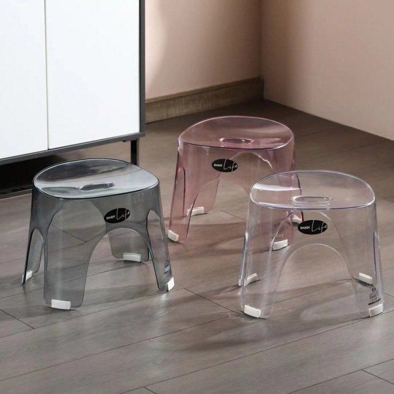 批发INS水晶凳透明塑料钢化矮凳客厅叠放家用凳凳坐凳儿童可加厚,住宅家具,卡通凳/异形凳,淘宝优惠券,粉丝福利购,淘宝优惠卷