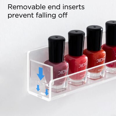 4/6/8Layer Nail Polish Display Rack Transparent Acrylic Stor