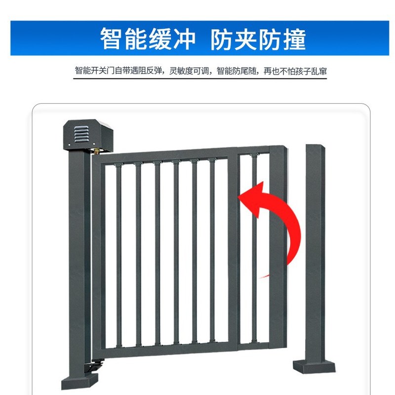 铝合金广告门智能人行通道广告门小区人脸识别刷卡感应广告电动门