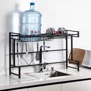可伸缩厨房水槽置物架台面水池篮放碗碟收纳盒洗碗池碗筷沥水碗盘