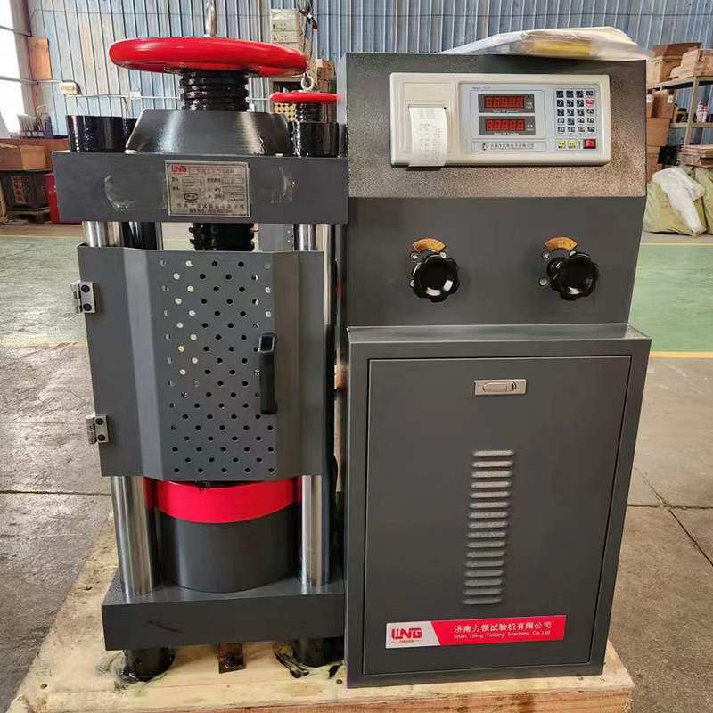 济南力领 厂家现货 数显式手动丝杠控制水泥混凝土块压力试验机