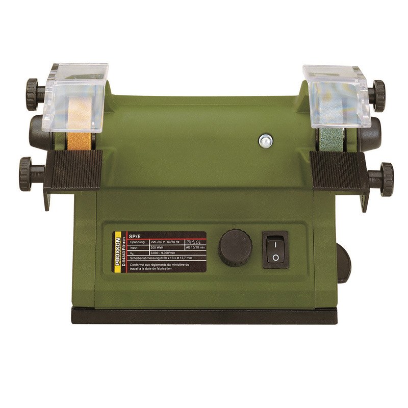 ROXXON小型砂轮机微型家用多功能台式抛光机电动磨刀机28030