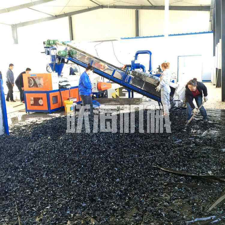 联海机械供应滴灌带粉碎清洗造粒机 废旧滴灌带造粒机