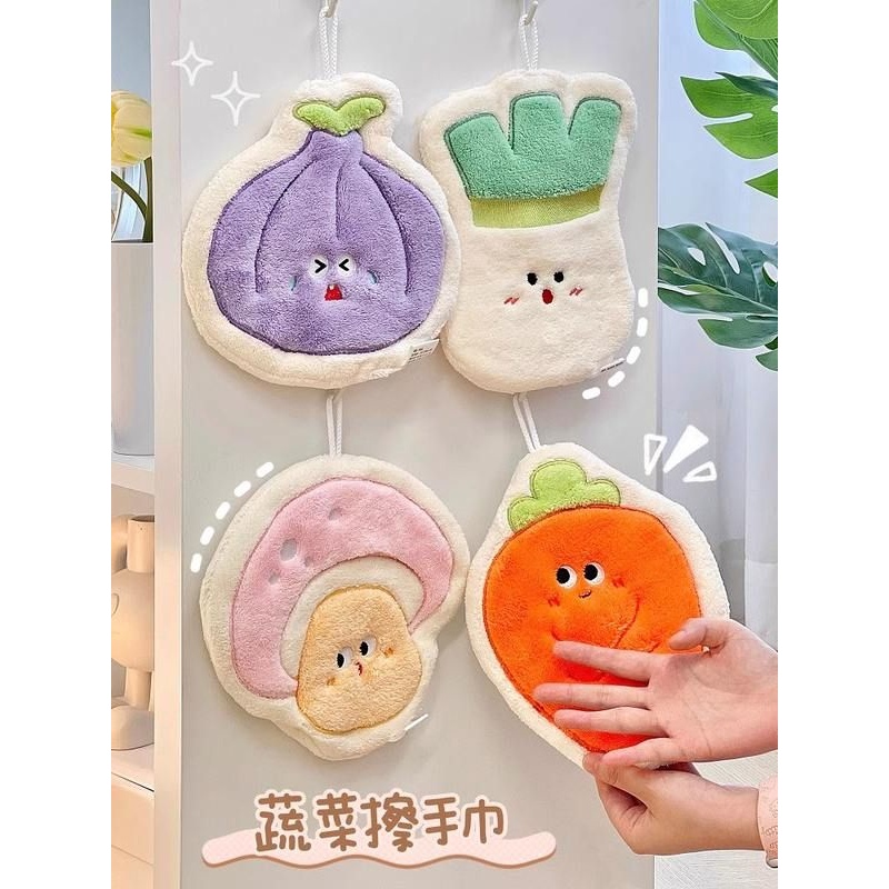 家用厨房擦手巾吸水抹布洗碗巾儿童创意卡通可爱毛巾擦桌子擦脚女