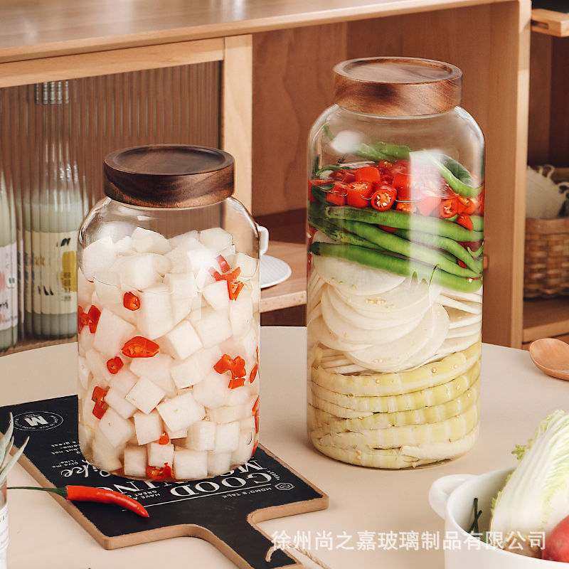 玻璃泡菜罐食品级高硼玻璃瓶瓶腌制透明泡酒密封罐子硅家用耐高温,厨房/烹饪用具,泡菜罐/坛,淘宝优惠券,粉丝福利购,淘宝优惠卷