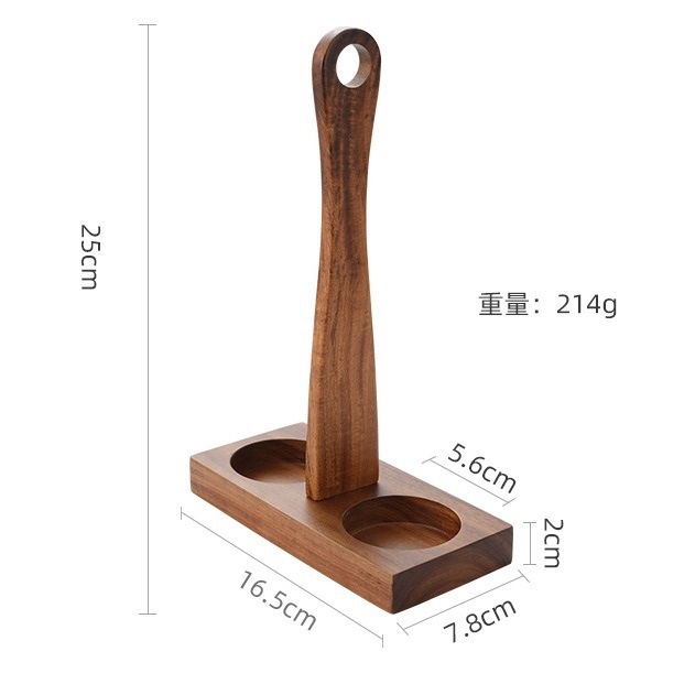 新款直销木胡椒磨底座研磨器支架相思木亚克力带手柄底垫杯垫研磨