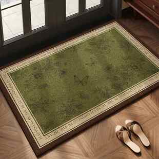 进门地垫入户门垫门口绿色高级感入门脚垫耐脏免洗防滑地毯蹭脚垫
