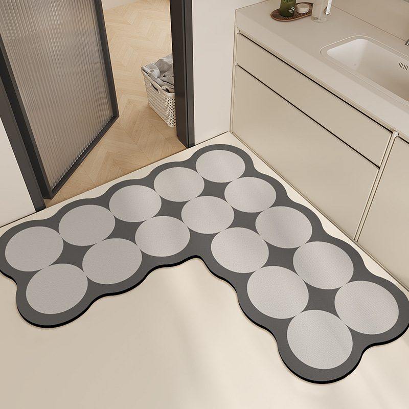 奶油风硅藻泥地垫可擦防滑垫易地毯门口打理地L垫吸水型厕所浴室,居家布艺,入户地垫,淘宝优惠券,粉丝福利购,淘宝优惠卷