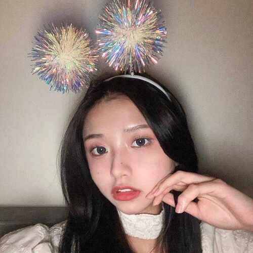 优选生日派对烟花发箍亮丝弹簧球球闪闪发光发卡发夹聚会搭配拍照