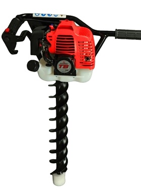 种植树苗香蕉钻孔机汽油地钻农业山地挖坑机TB52两冲程汽油机优惠