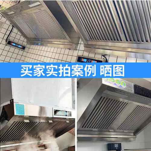 油烟净化器一体机 餐饮商用直排大吸力排烟罩厨房抽油烟机环保