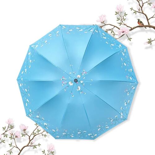 品质十骨抗风双人雨伞号太阳伞手动晴两遮阳伞加厚大雨折叠用户黑