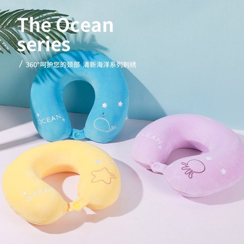 新品 u型枕旅行护颈枕卡通水果慢回弹颈椎记忆棉u形枕头脖可爱车,床上用品,U型枕/便携枕,淘宝优惠券,粉丝福利购,淘宝优惠卷