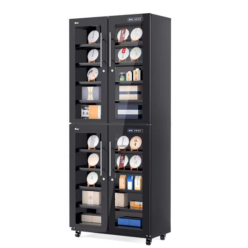 锐玛防潮柜龙井白茶铁观音茶叶咖啡防霉大容量家用触摸屏防潮箱