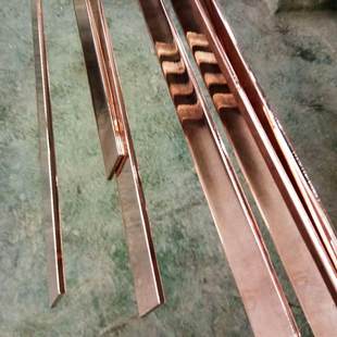 现货供应镀铜接地扁钢 铜包钢防雷电用接地扁带钢铁铜排扁钢条