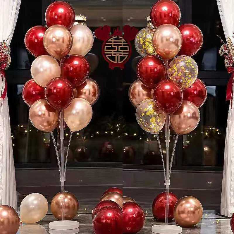 新款直销气球桌飘支架一套桌飘底座飘架桌飘组合婚庆场景布置气球