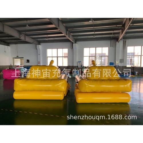 户外趣味运动会道具铁甲战车车轮滚滚团队游戏器材充气坦克竞速