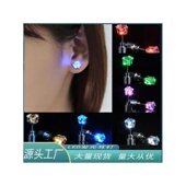 发光耳钉led夜光耳饰会发光 耳钉炫酷2024潮男女情侣耳环K歌酒吧
