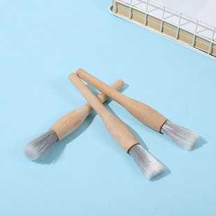 烧烤刷油刷榉木刷烘焙磨机圆形蛋糕刷刷刷咖啡工具刷笔豆面包