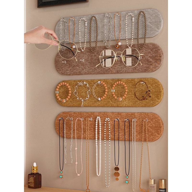 毛毡板首饰展示架上墙面装饰项链手串耳钉照片墙壁挂饰品收纳板