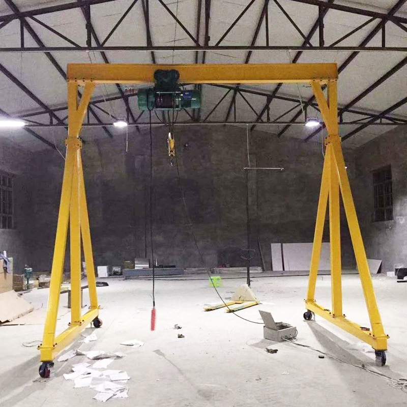 龙门架起重机简易拆卸电动万向移动室内起重吊架电动万向龙门架