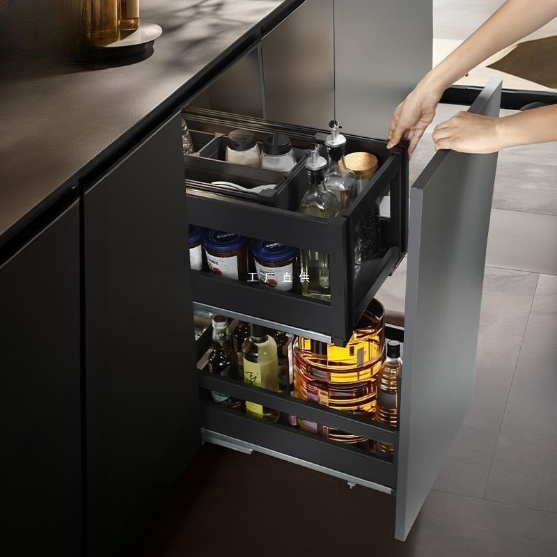 调味拉篮橱柜调料拉篮厨房双层抽屉式调味料厨柜分层收纳调味篮,厨房/烹饪用具,调料置物架,淘宝优惠券,粉丝福利购,淘宝优惠卷