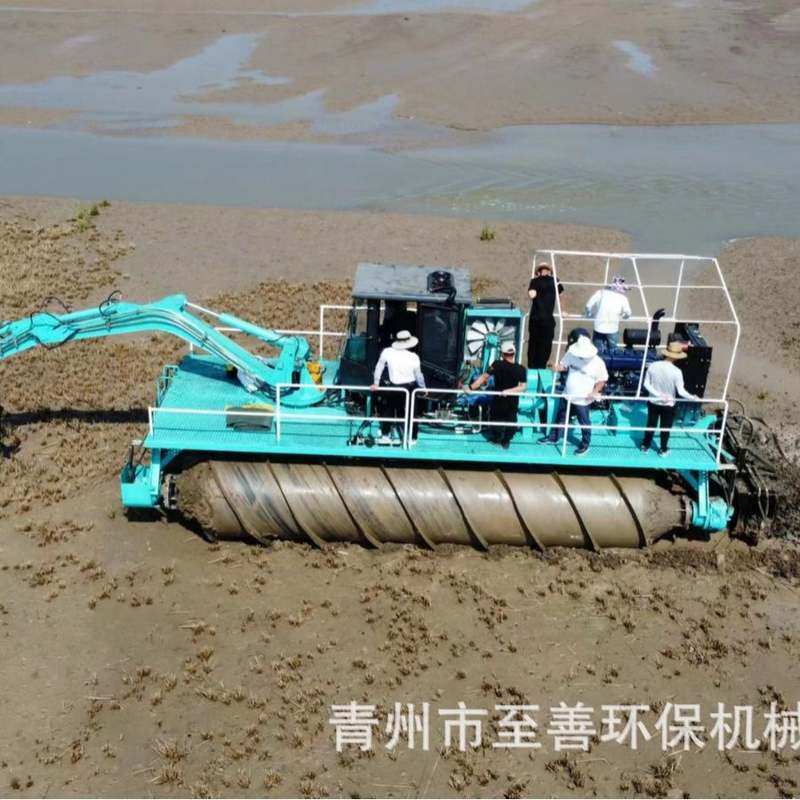 两栖螺旋推进设备水陆两栖割草船 互花米草收割清除 滩涂清淤打桩,农机/农具/农膜,清淤机械,淘宝优惠券,粉丝福利购,淘宝优惠卷