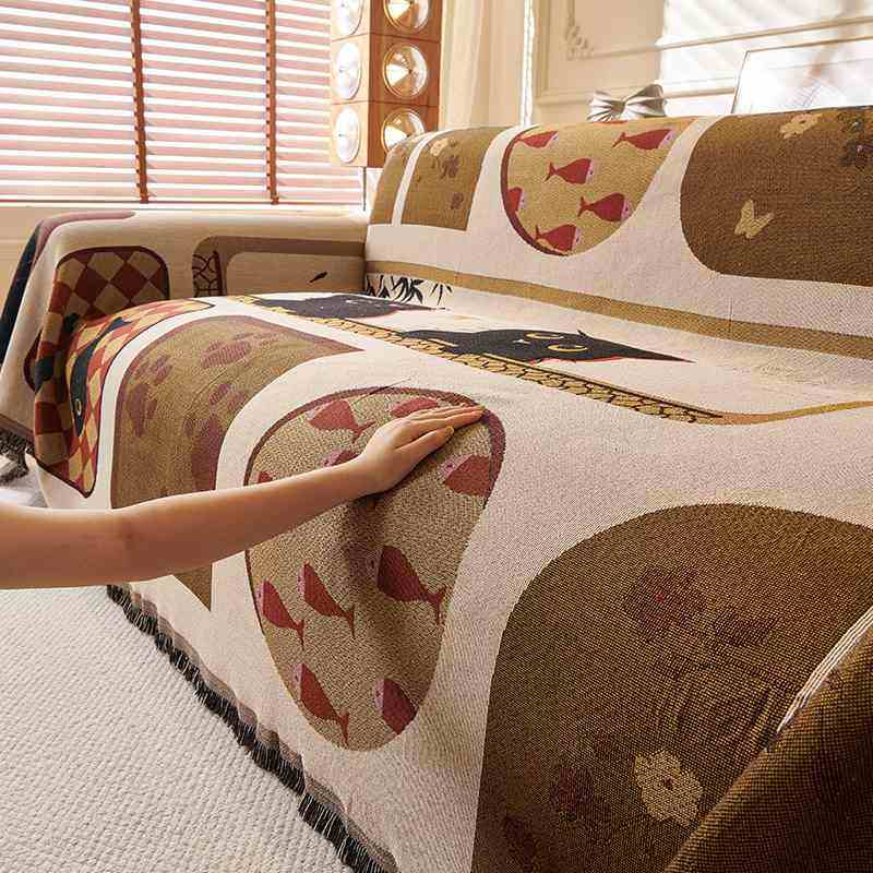 卡通沙发巾可爱猫咪沙发秋冬沙发沙发垫防四季抓通用猫套盖布防滑,居家布艺,沙发套,淘宝优惠券,粉丝福利购,淘宝优惠卷