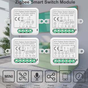 涂鸦智能开关zigbee通断调光零开关模块遥控定时开关火开关隐形器