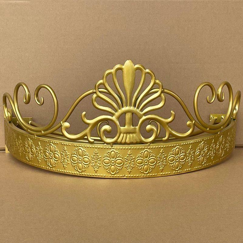 欧式少女儿童床头装饰皇冠公主床幔架窗帘布艺展示架蚊帐架配挂钩