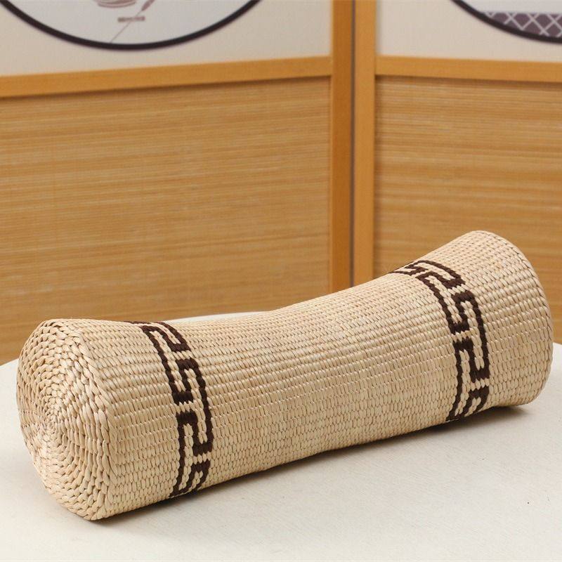 新品 圆形草编汗蒸房枕头天然蒲草藤编成人颈椎枕养生保健枕安眠,床上用品,功能枕/保健枕/养生枕,淘宝优惠券,粉丝福利购,淘宝优惠卷