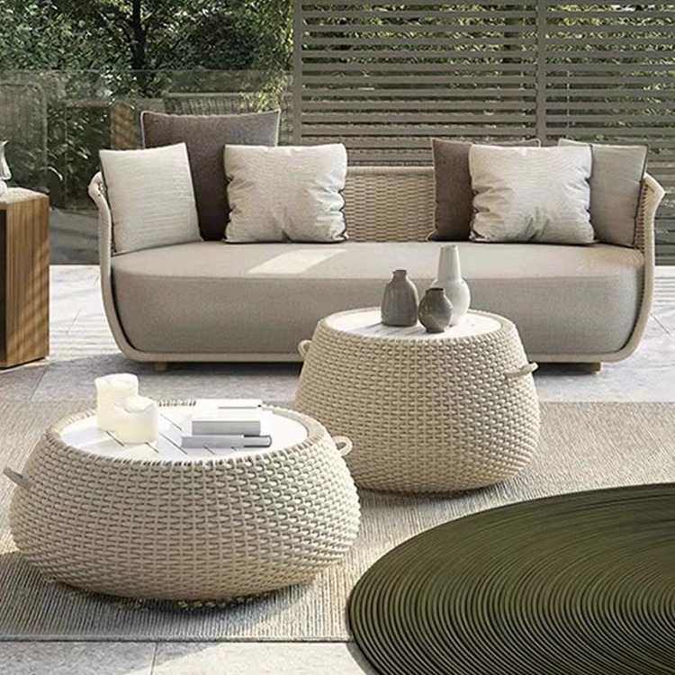 设计师户外沙发组合北欧别墅藤编售楼部室外藤椅庭院花园酒店家具,住宅家具,户外沙发,淘宝优惠券,粉丝福利购,淘宝优惠卷