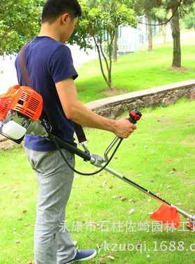 佐崎新款四冲程ZQA8背负式汽油割草机割灌机砍草开荒Brush cutter