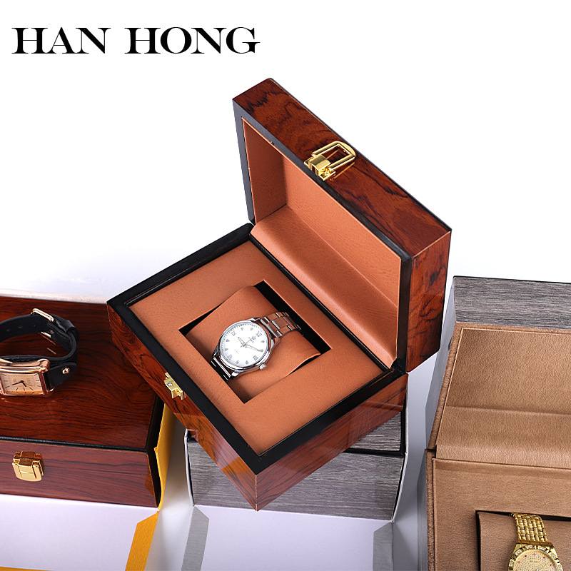 漆面木质手表盒高级手表手表首饰盒包装盒盒子精品感批发饰品