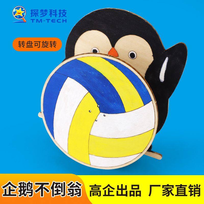 新品 自制企鹅不倒翁steam科学实验科技小制作小学生玩具能量守恒,玩具/童车/益智/积木/模型,空气动力玩具,淘宝优惠券,粉丝福利购,淘宝优惠卷