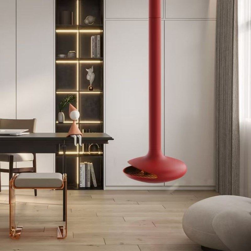 悬挂式飞碟壁炉民宿别墅客厅装饰燃木电子酒精雾化吊炉节能家用,住宅家具,庭院烤火炉,淘宝优惠券,粉丝福利购,淘宝优惠卷