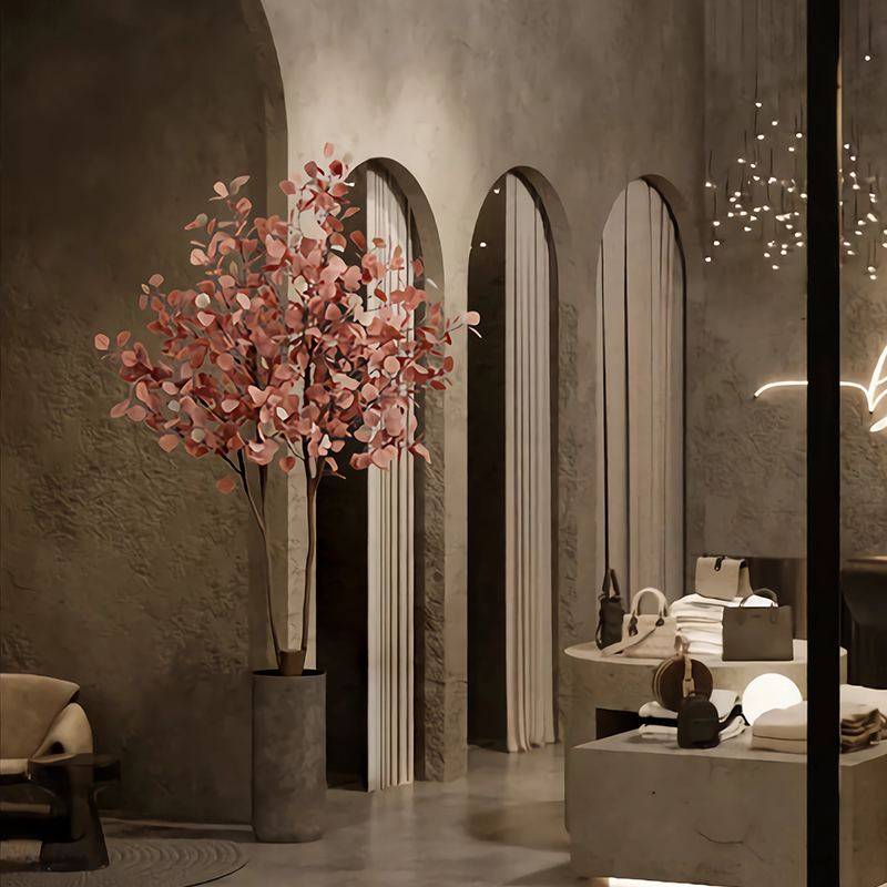 仿真尤加利盆栽室内大型假绿植氛围装饰树造景高级仿生植物景观,家居饰品,仿真植物盆景,淘宝优惠券,粉丝福利购,淘宝优惠卷