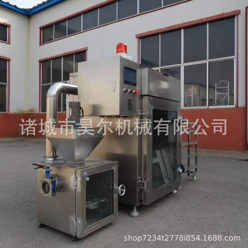 全自动果木熏鸡烤鸭炉烟熏炉熏香肠双开门多功能鱼干鸡鸭鹅烟熏炉
