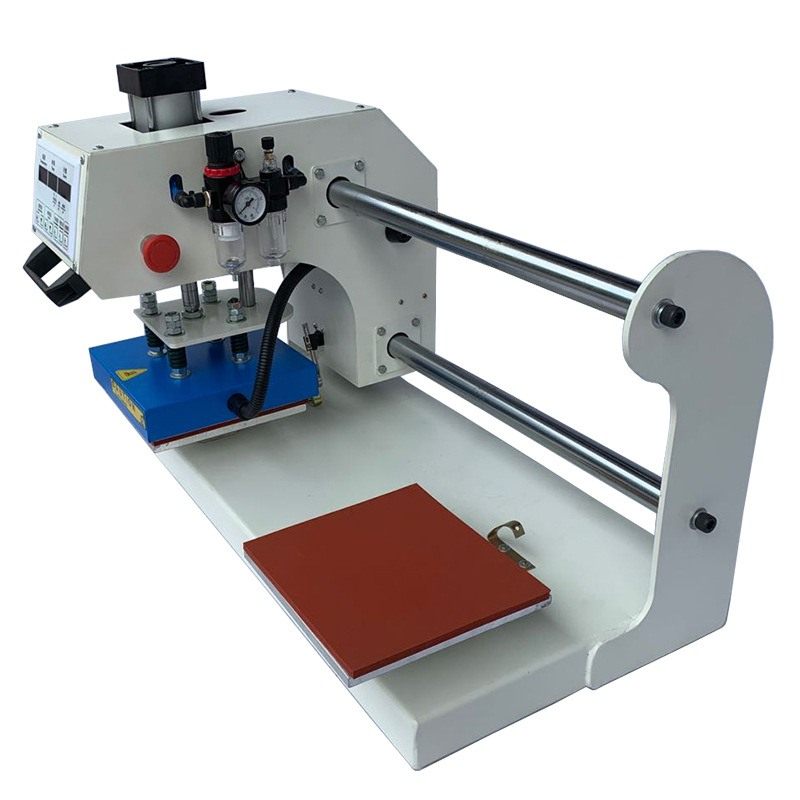 上滑式气动烫标机15*15小型双工位烫画机服装烫标logo机厂家直销